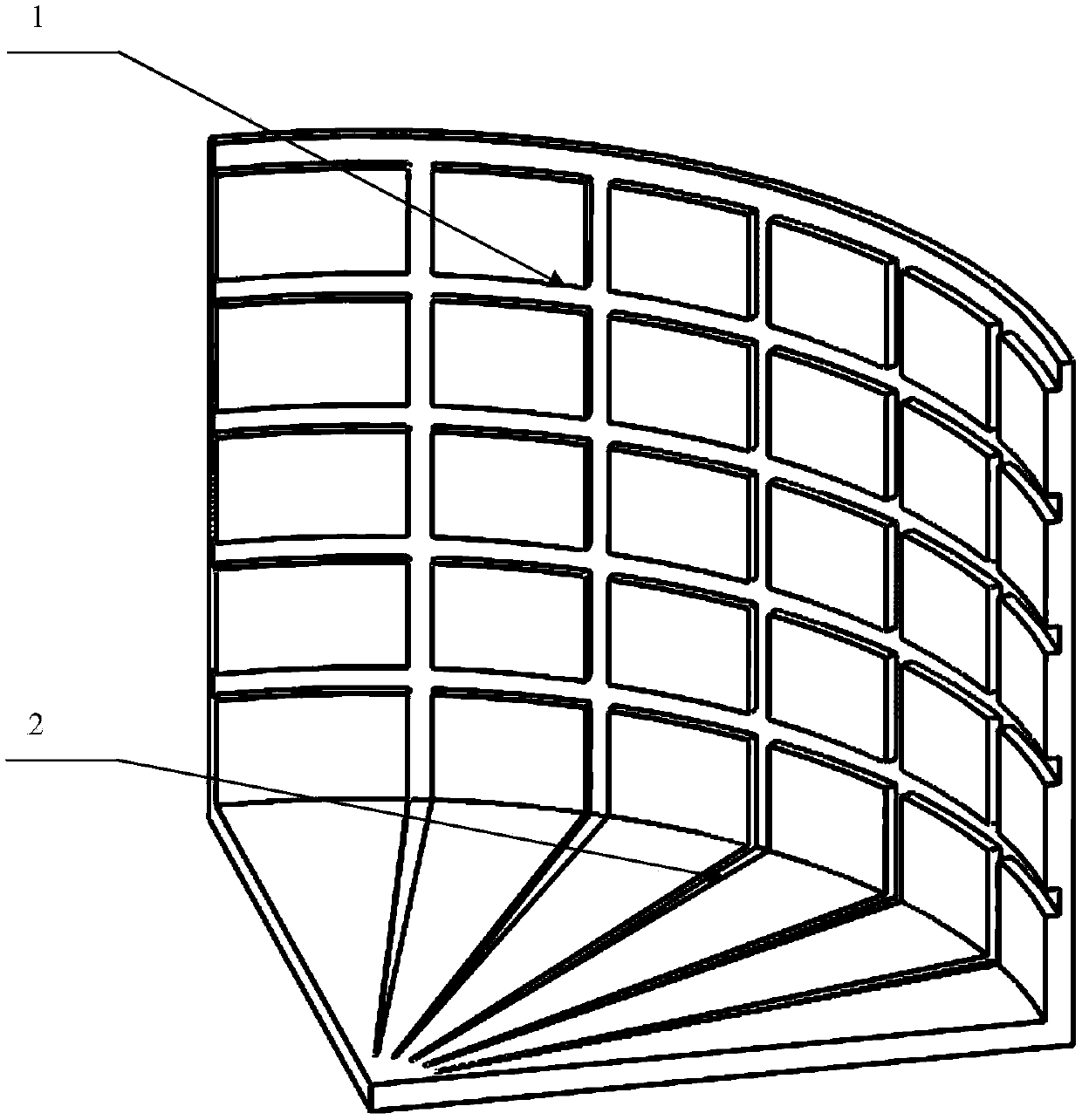 Cylindrical surface coordinate based camera calibration target of automobile vision detection system