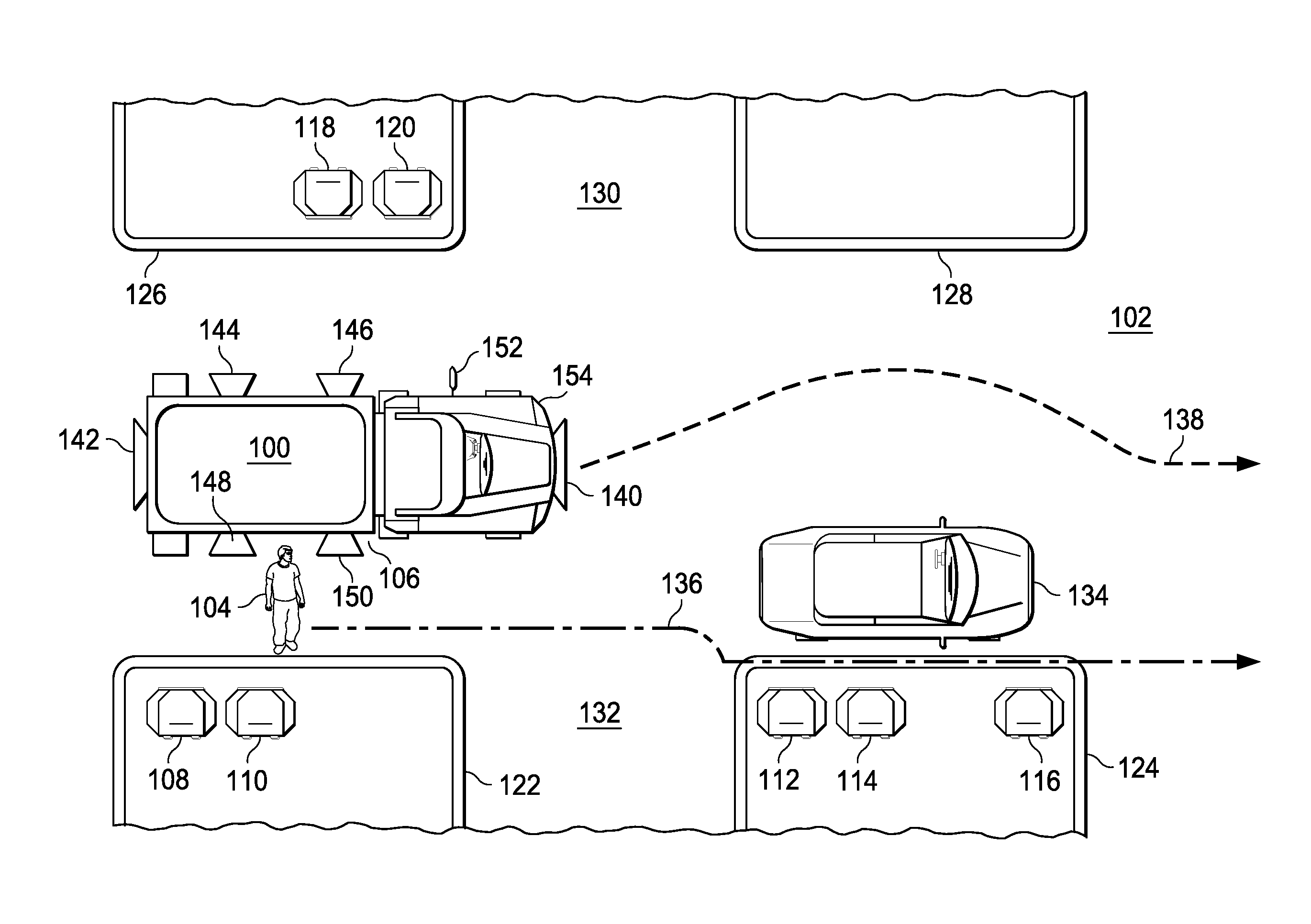 Leader-follower fully autonomous vehicle with operator on side