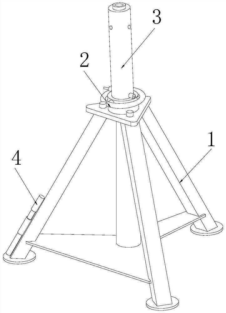 Communication equipment support with protection function