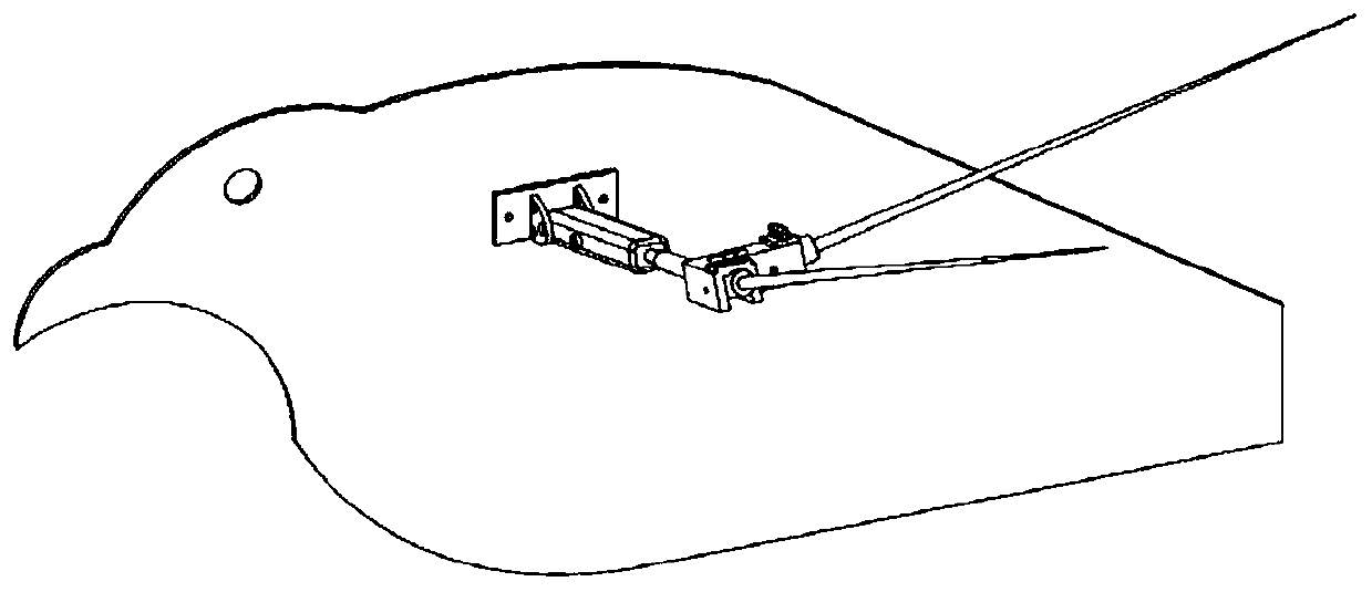 Mechanism capable of achieving passive folding and twisting of wing