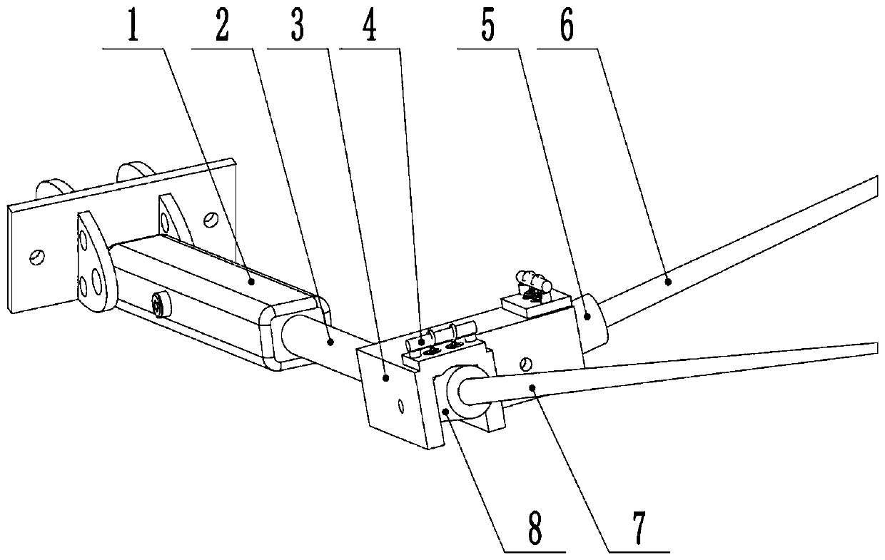 Mechanism capable of achieving passive folding and twisting of wing