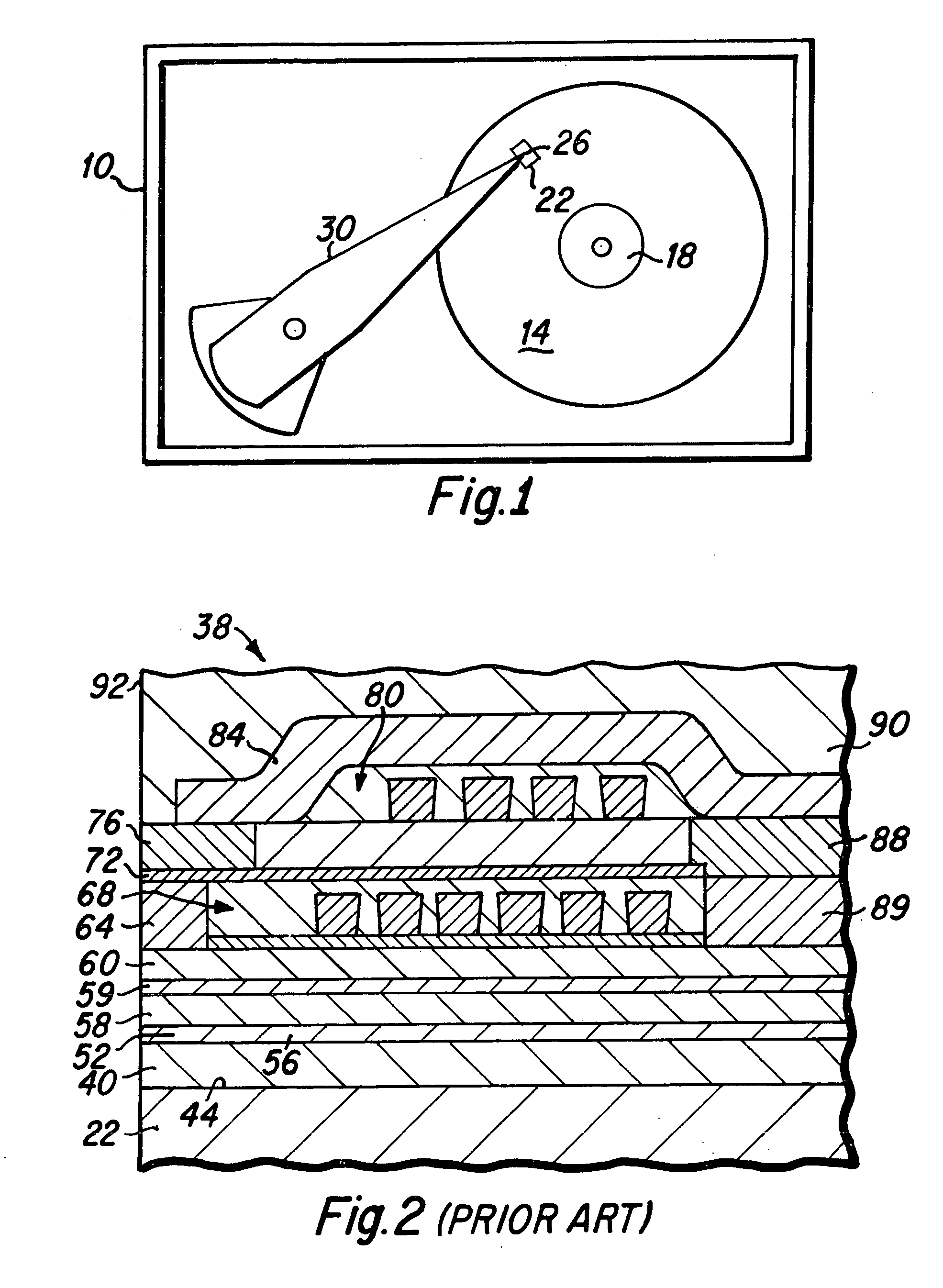 Magnetic head having thermally assisted write head with encapsulated heater element, and method of fabrication thereof