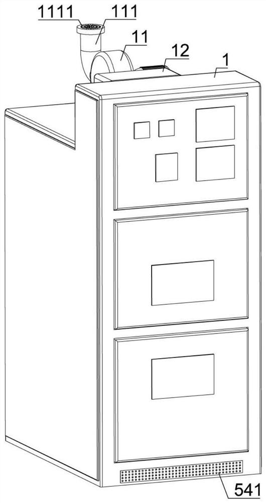 A central cabinet with good cooling and heat dissipation effect