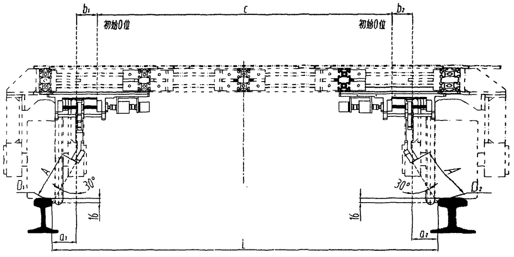 Dynamic noncontact rail gauge measuring system and method thereof