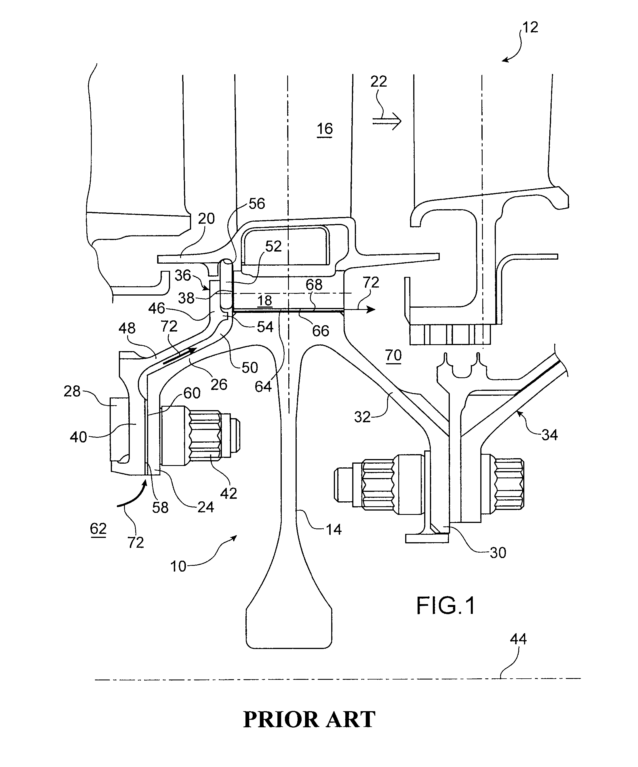 Impeller which includes improved means of cooling