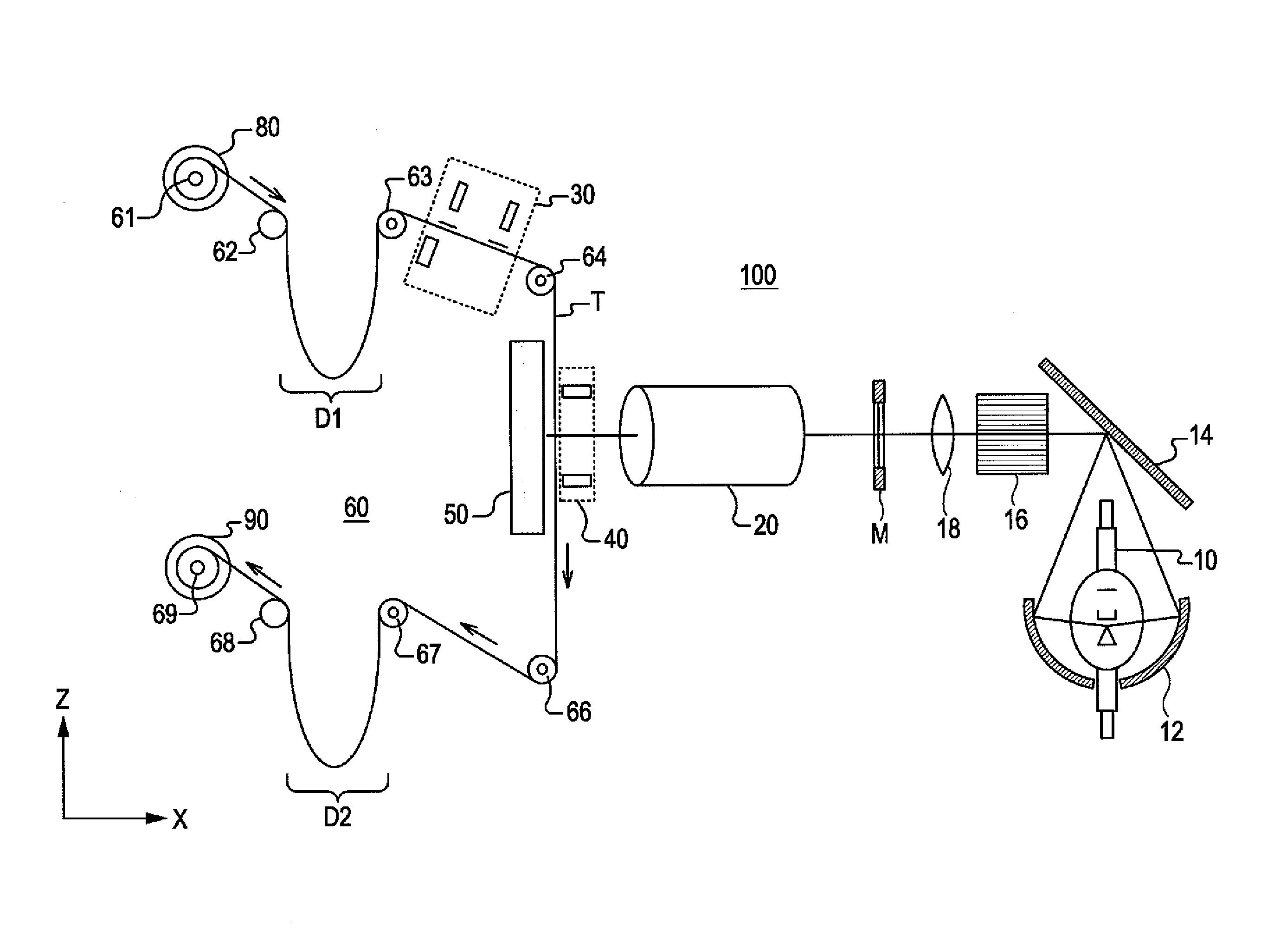 Exposure device with mechanism for forming alignment marks and exposure process conducted by the same