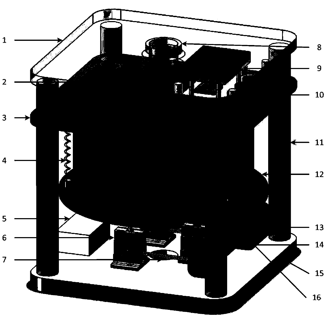 Device and control method for simulating spontaneous respiratory movement of human lung