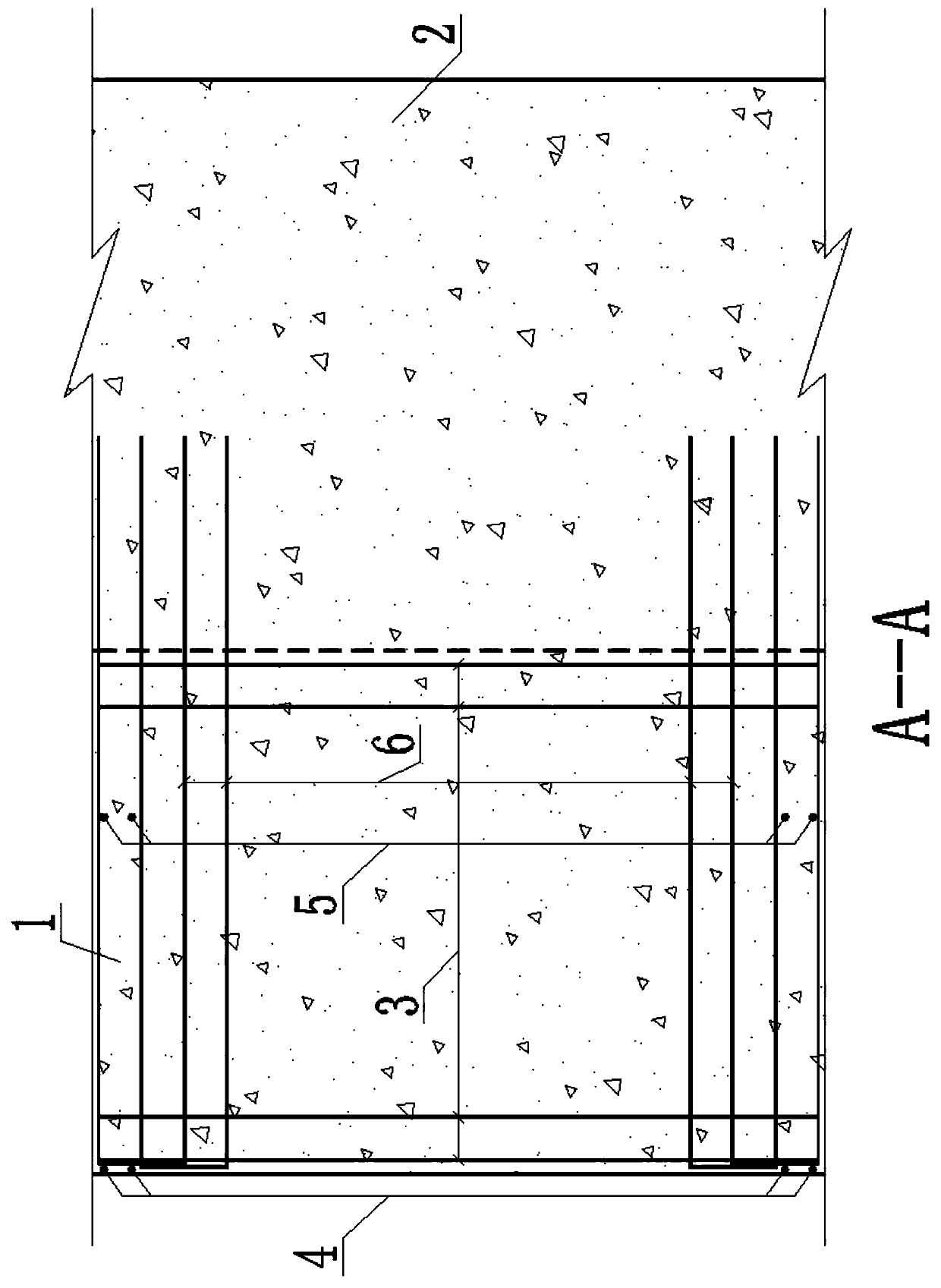 Large-size bracket reinforced structure