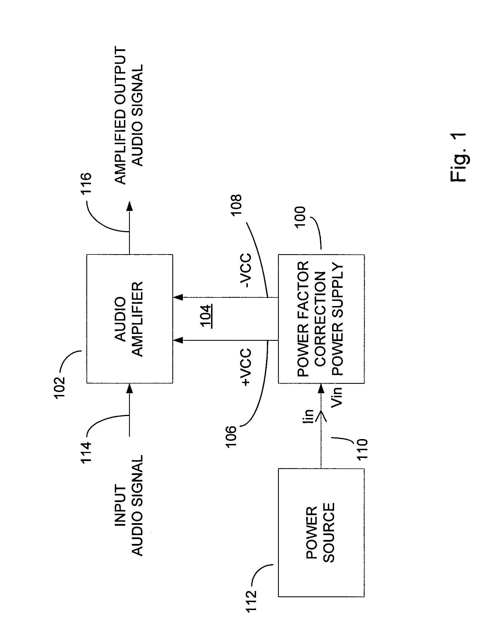 Opposed current converter power factor correcting power supply