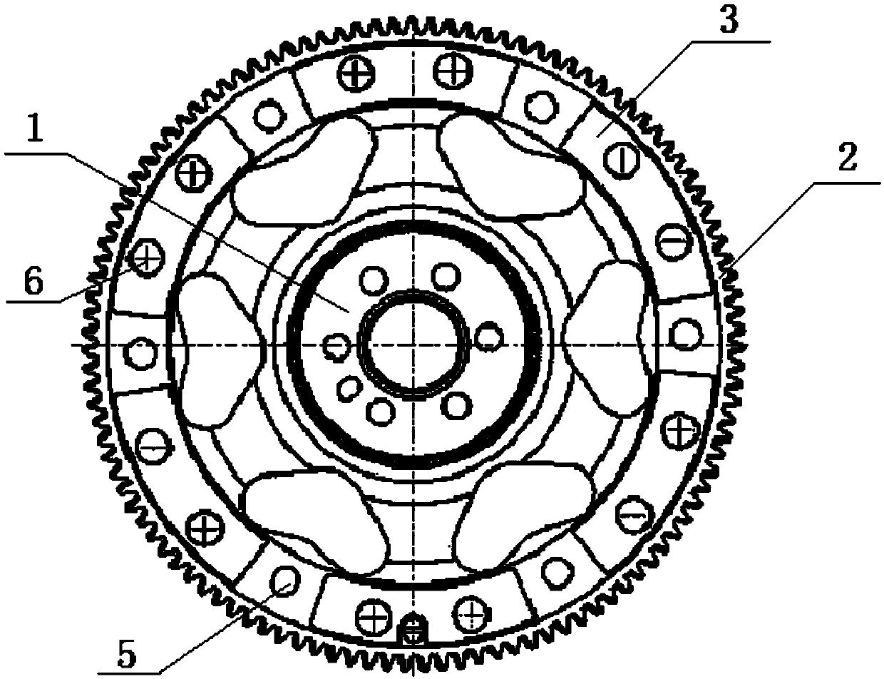 Automobile flywheel assembly