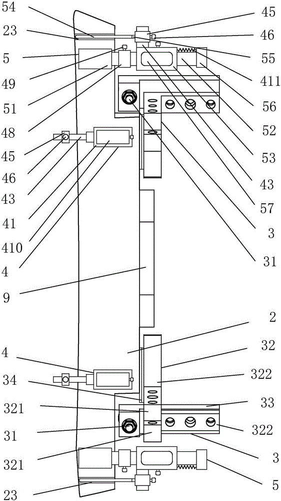 Checking tool and testing method for rear door and window step gap of body-in-white