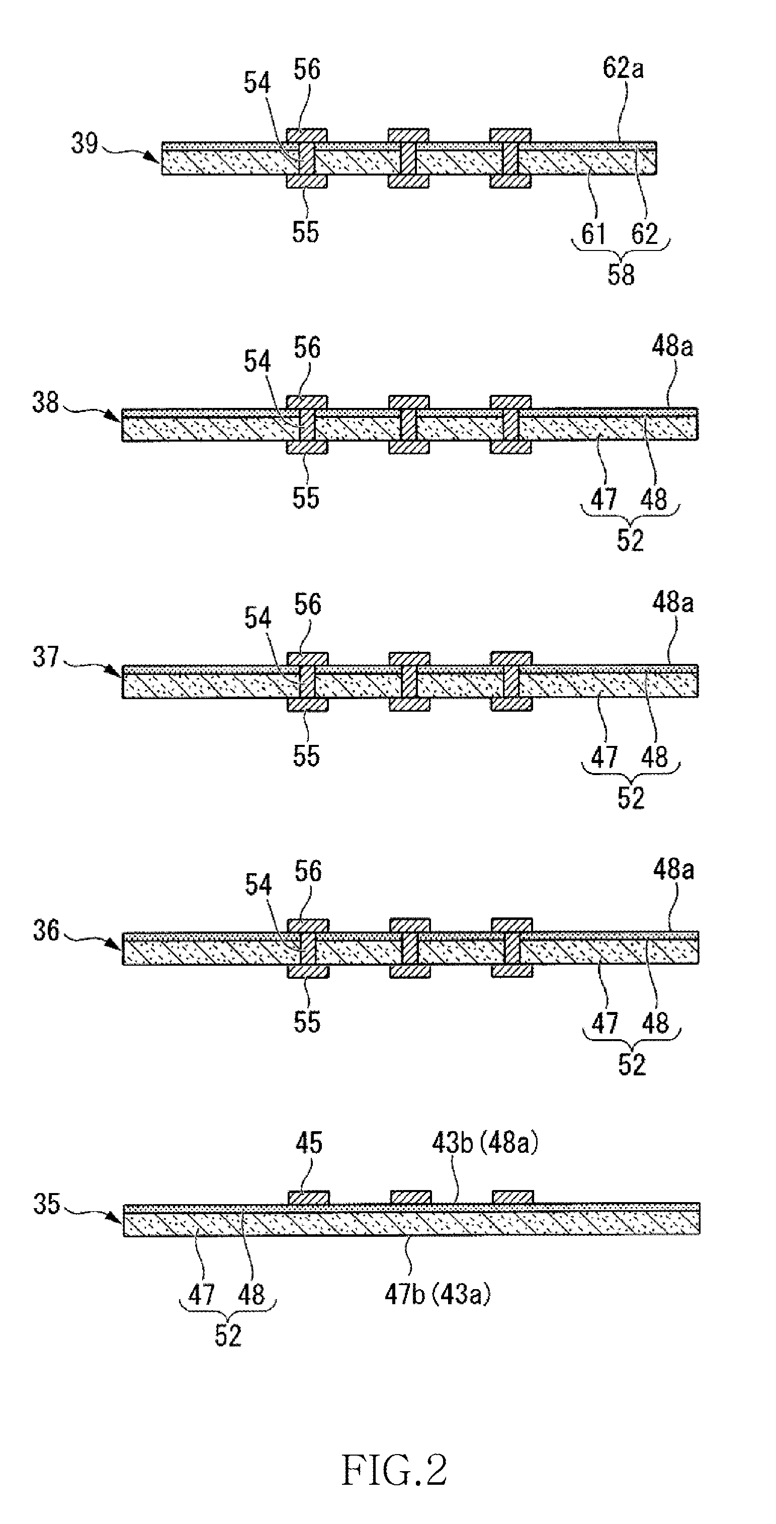 Method of manufacturing semiconductor device having plural semiconductor chips stacked one another