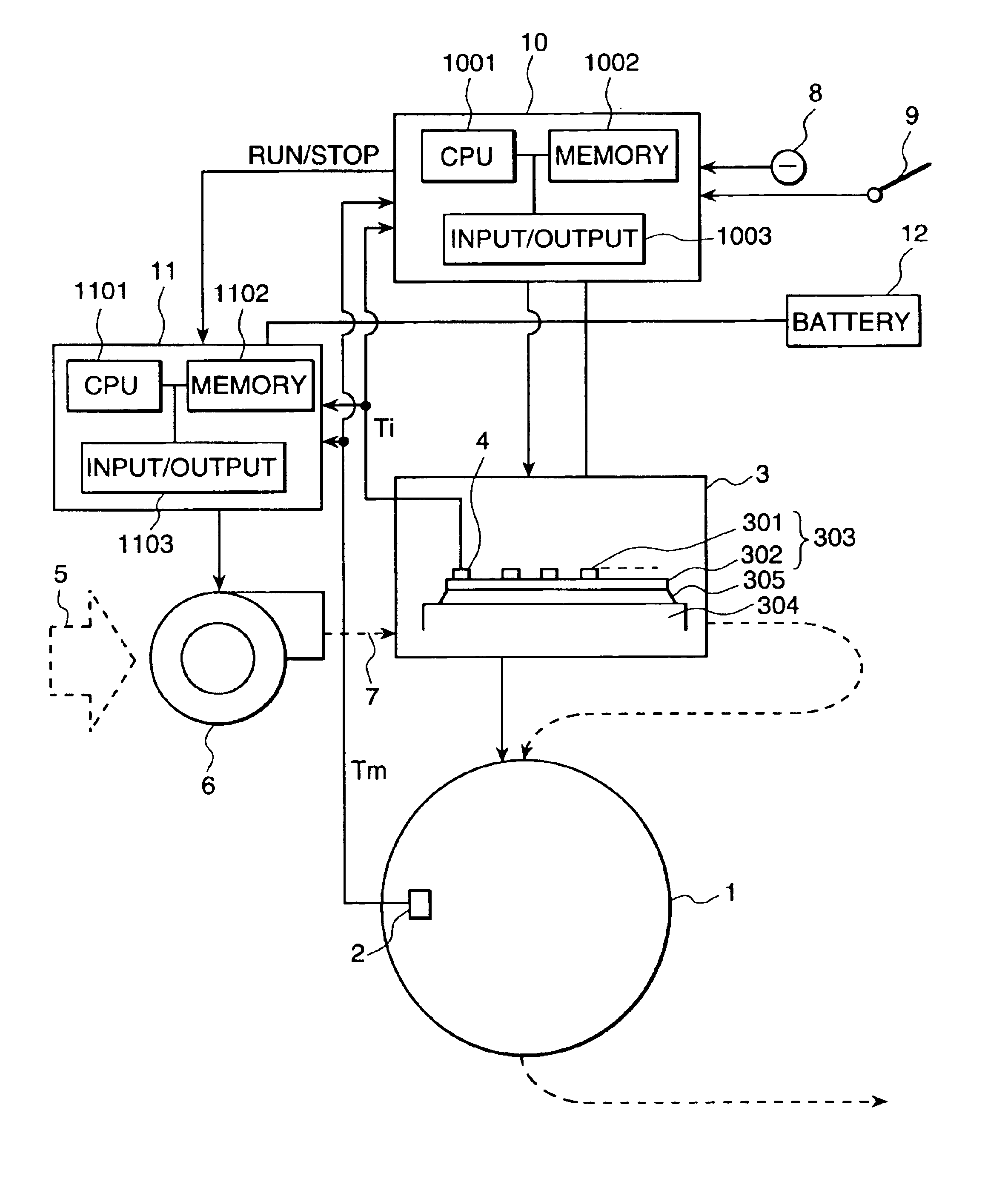 Cooling system for motor and cooling control method