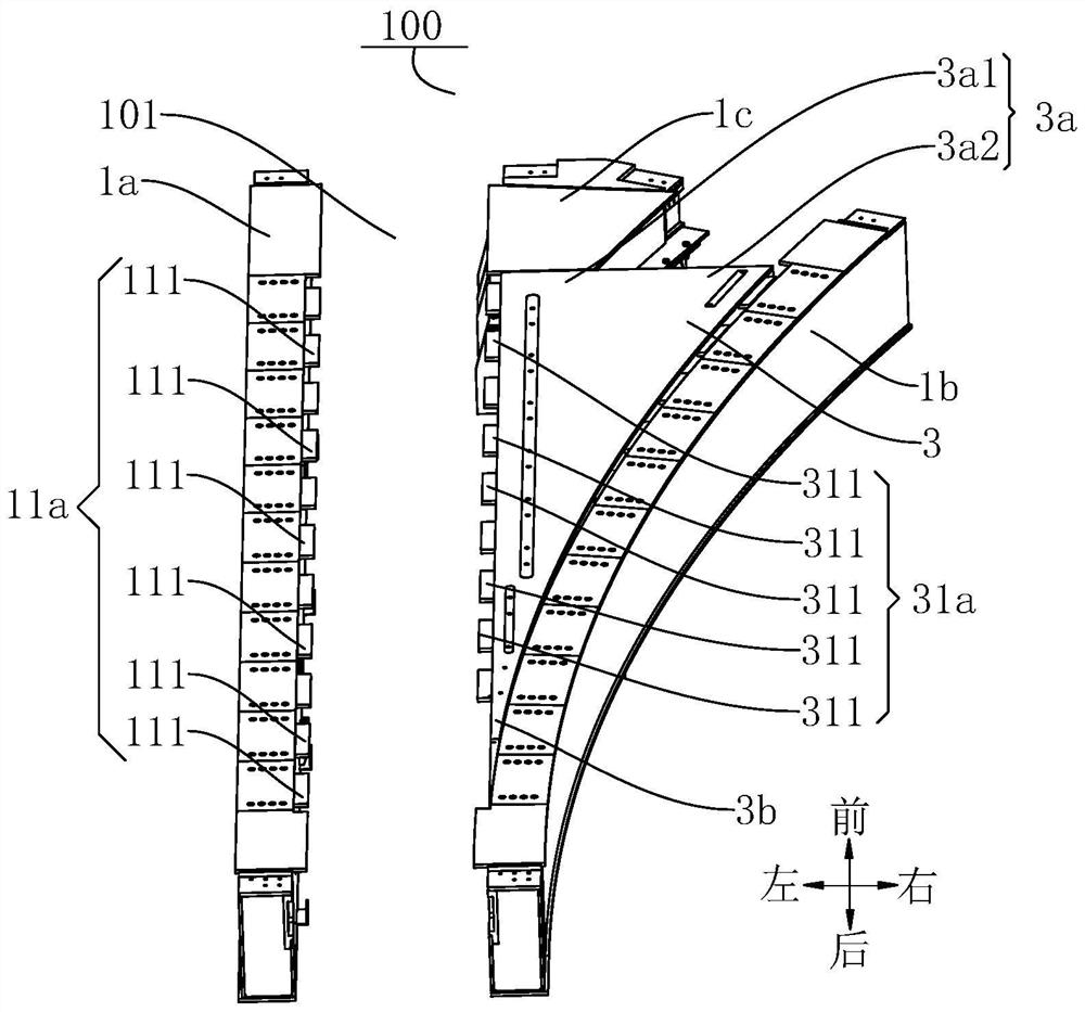 Turnout and track beam system having same