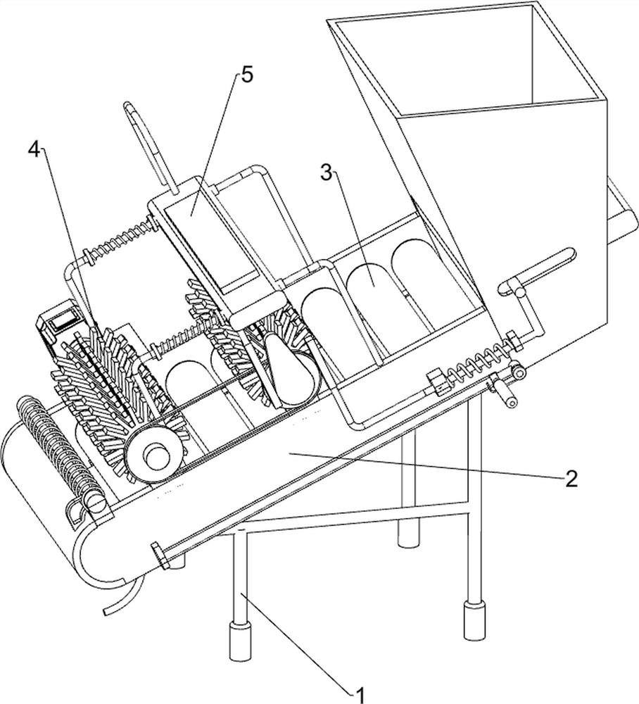 Sugarcane peel cleaning device