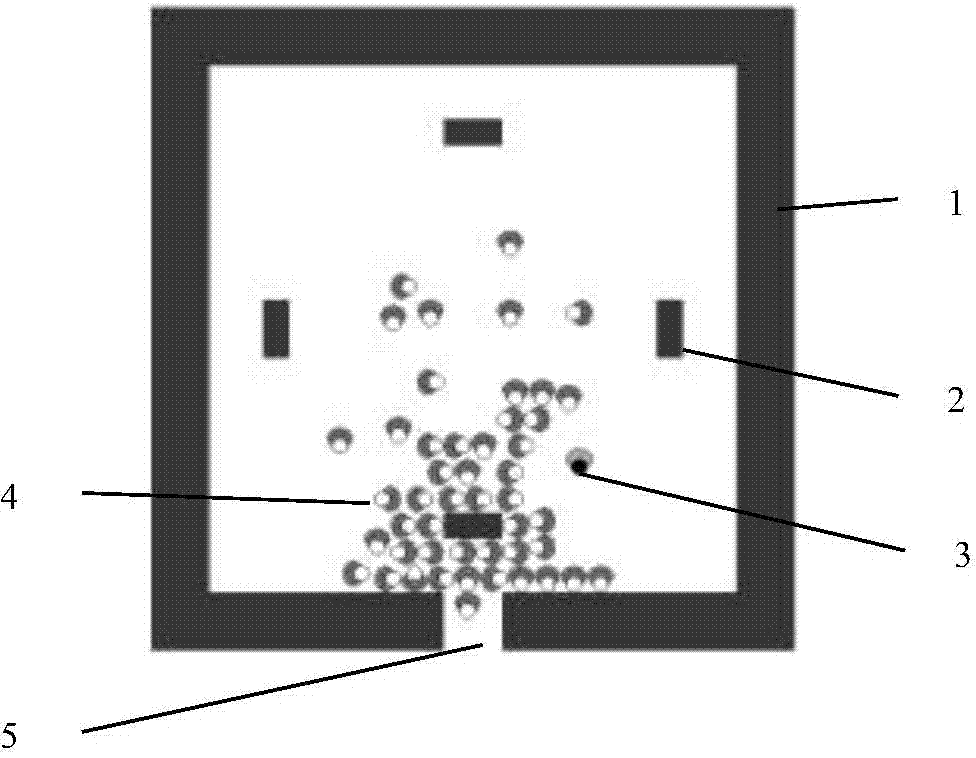 Virtual experiment platform system and method for crowd evacuation feature testing and drilling