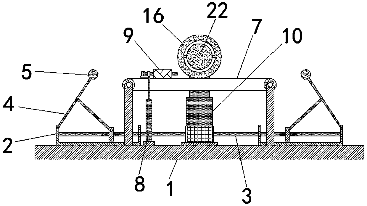 Levelling and ironing device for textile fabric