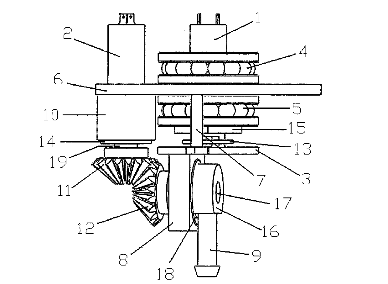 Three-dimensional type-B ultrasound device for realizing conical scanning