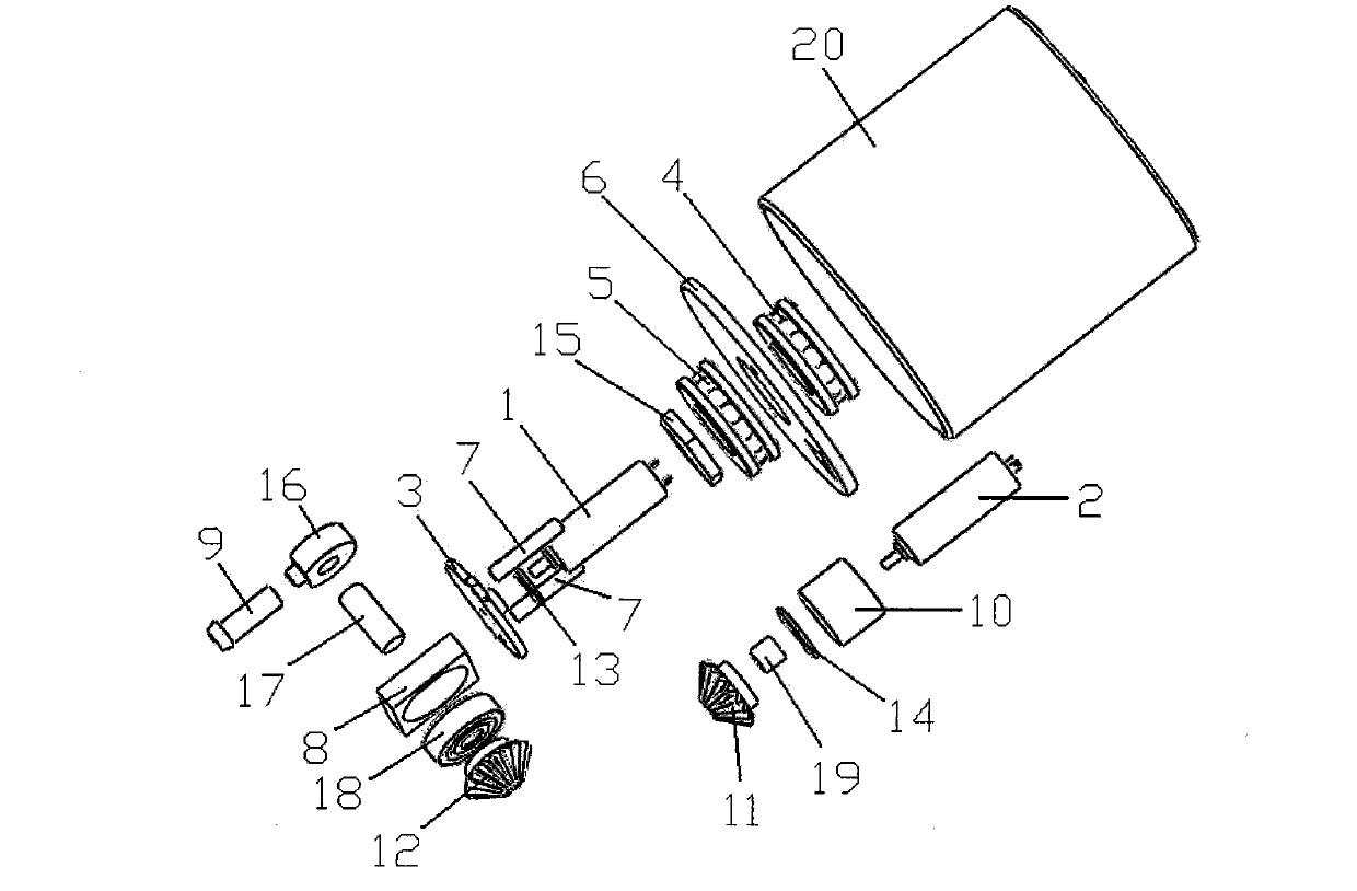 Three-dimensional type-B ultrasound device for realizing conical scanning