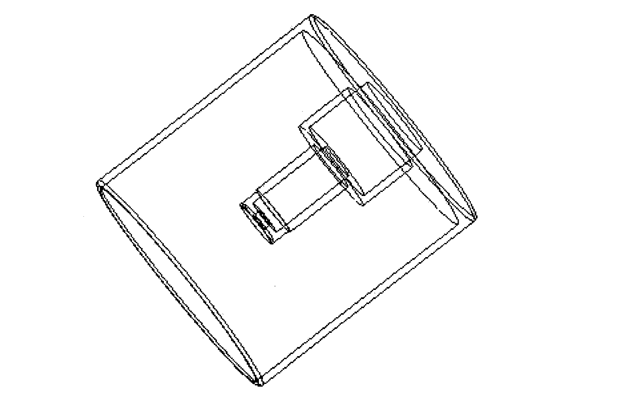 Three-dimensional type-B ultrasound device for realizing conical scanning