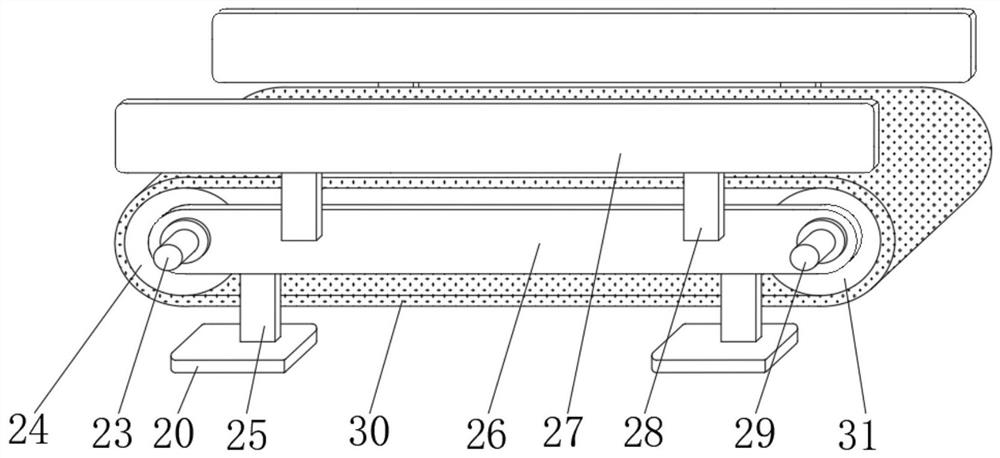 Conveying device with adjusting function for logistics vehicle loading