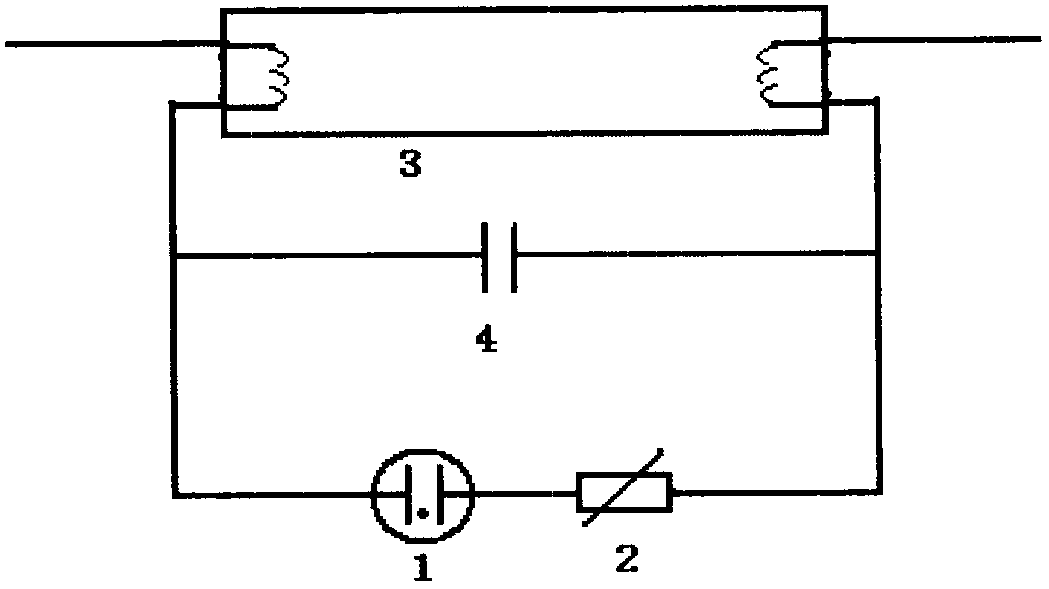 Rapid preheating and starting circuit for fluorescent lamps