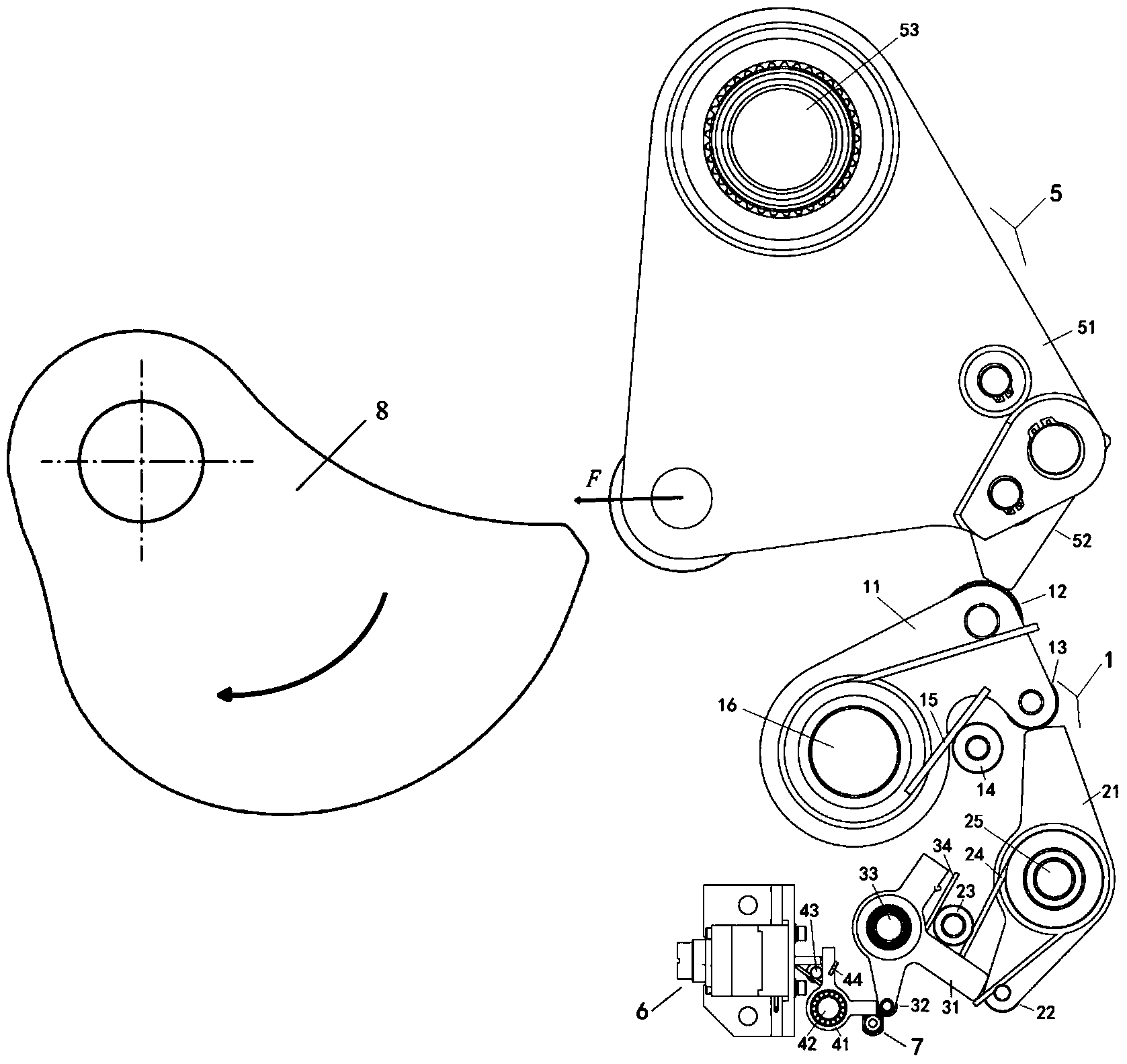 Switching-off and switching-on tripping device of circuit breaker operating mechanism