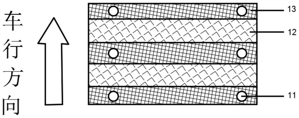 Asphalt pavement with composite structure