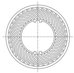 Dish-shaped separation disc of centrifugal oil purifier