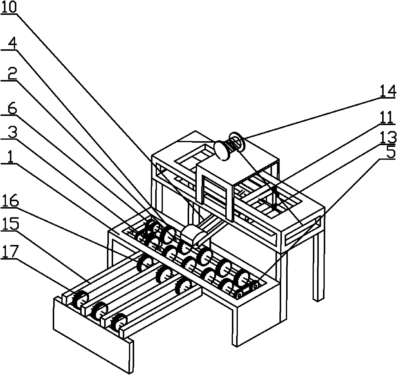 Peeling method and device of small diameter log