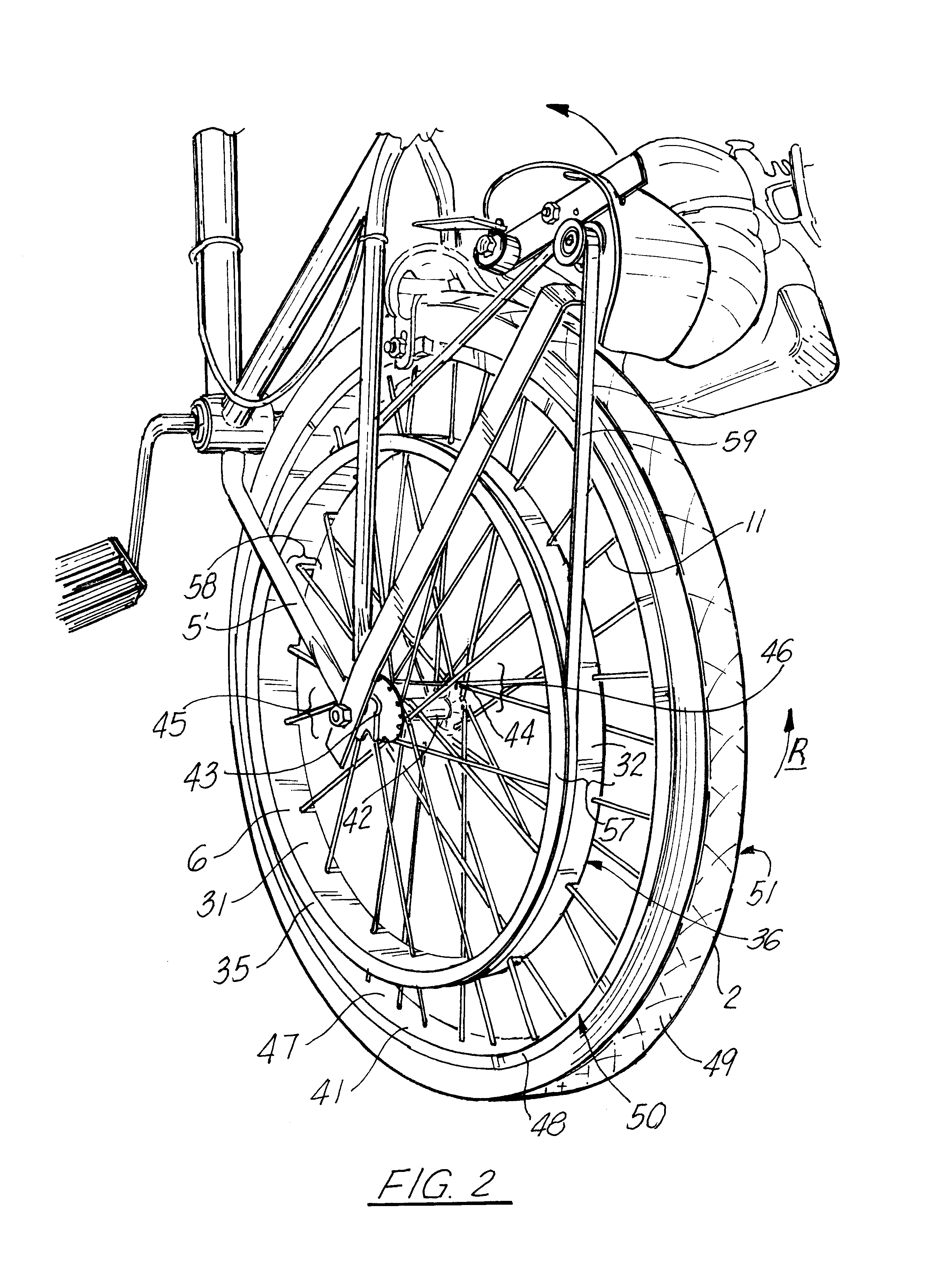 Spoke mounted drive hub for a cycle and system for propulsion therefore