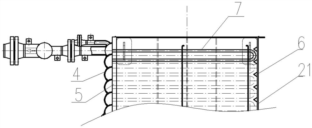 A square shell-and-tube heat exchanger