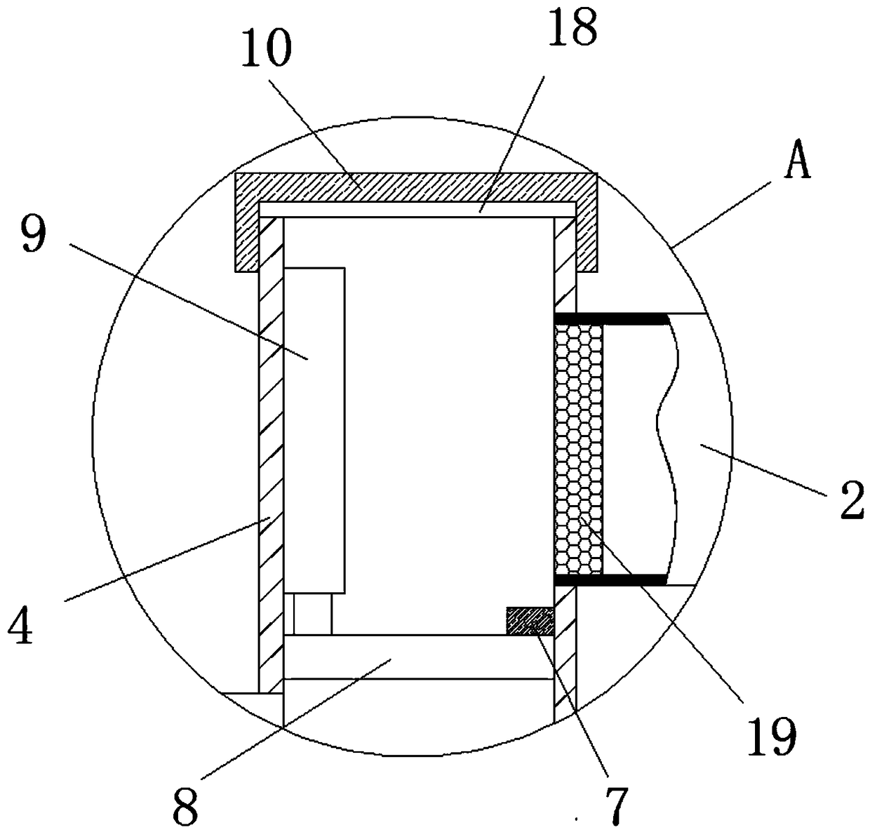 Efficient cut-off valve convenient to clean