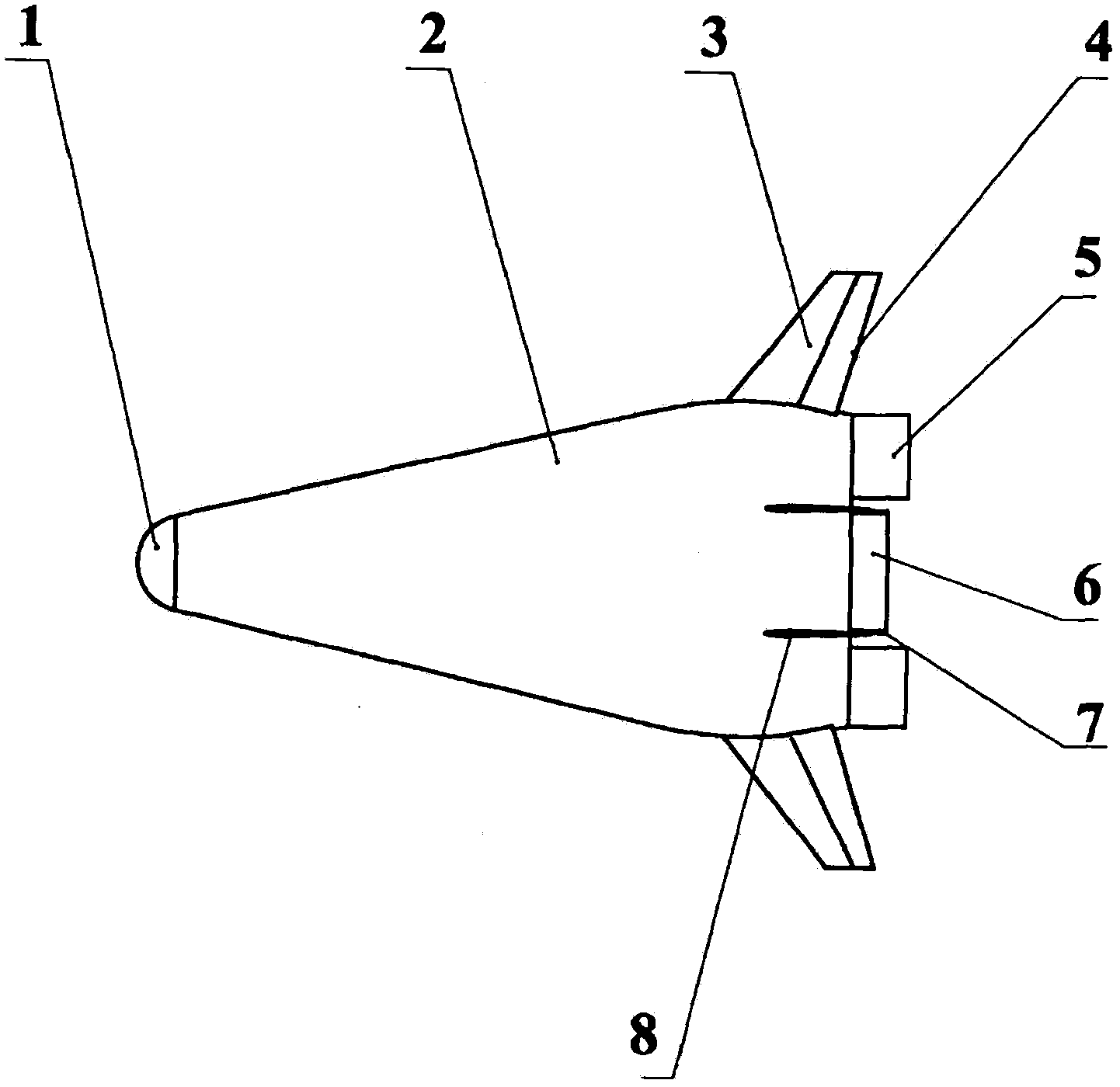 An Aerodynamic Layout of a Transatmospheric Reusable Vehicle