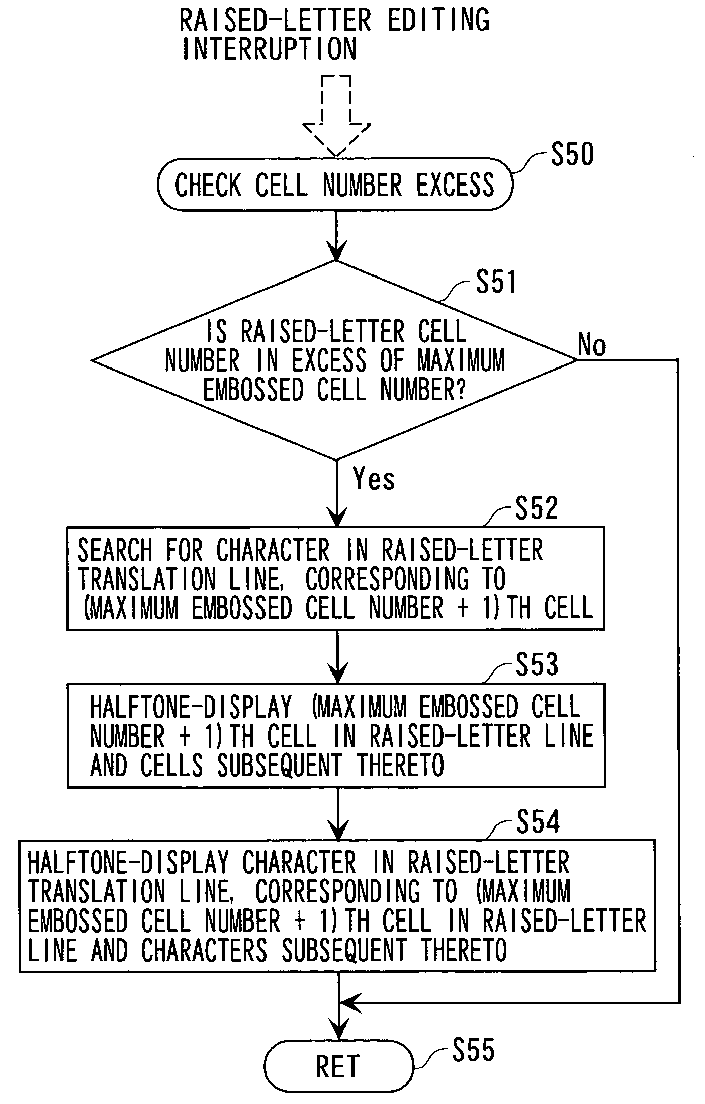 Raised-letter information processing apparatus, raised-letter information processing method, program, and storage medium