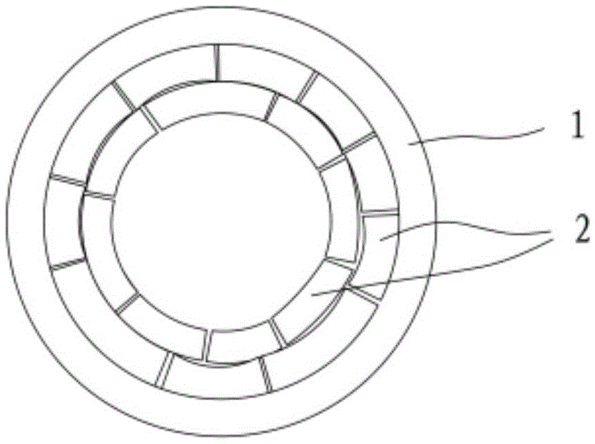 Composite reinforced bamboo pipe component with inner fillers and preparation method thereof