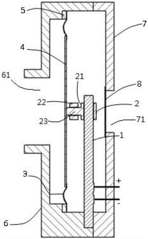 Sound production structure unit, earphone including sound production structure unit and sound production driving method