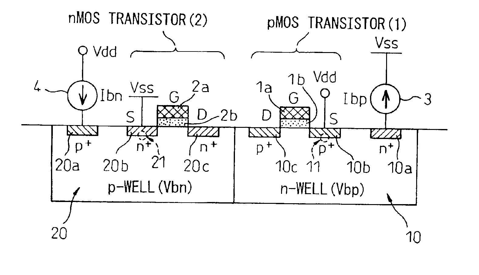 Semiconductor integrated circuit device having body biasing circuit for generating forward well bias voltage of suitable level by using simple circuitry