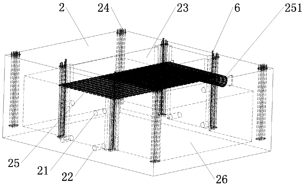 Three-dimensional parking garage with fire extinguishing function