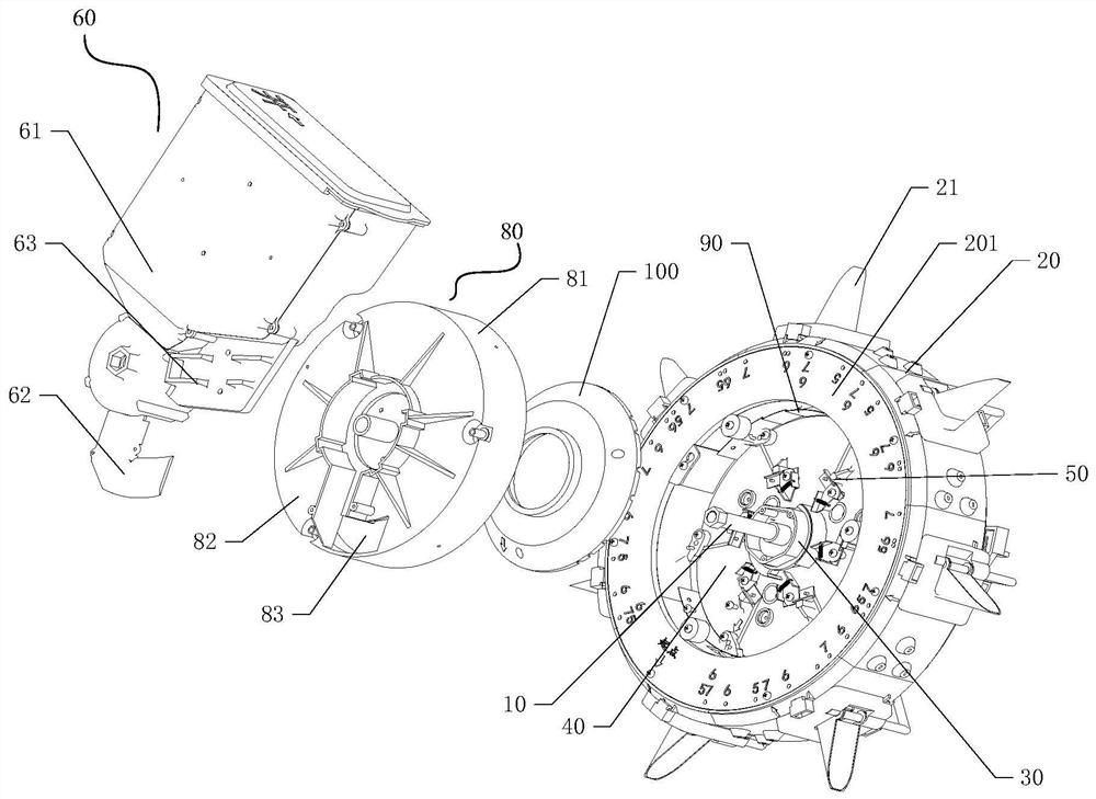 Anti-reverse-sowing finger-clamping type precision seeder