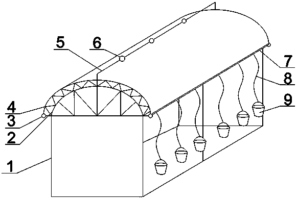 Intelligent resting greenhouse with ornamental value