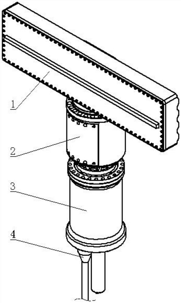 Outboard device of submarine radar