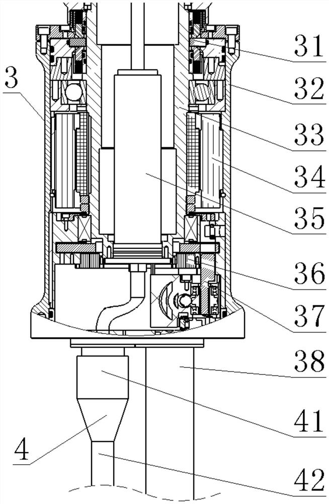 Outboard device of submarine radar