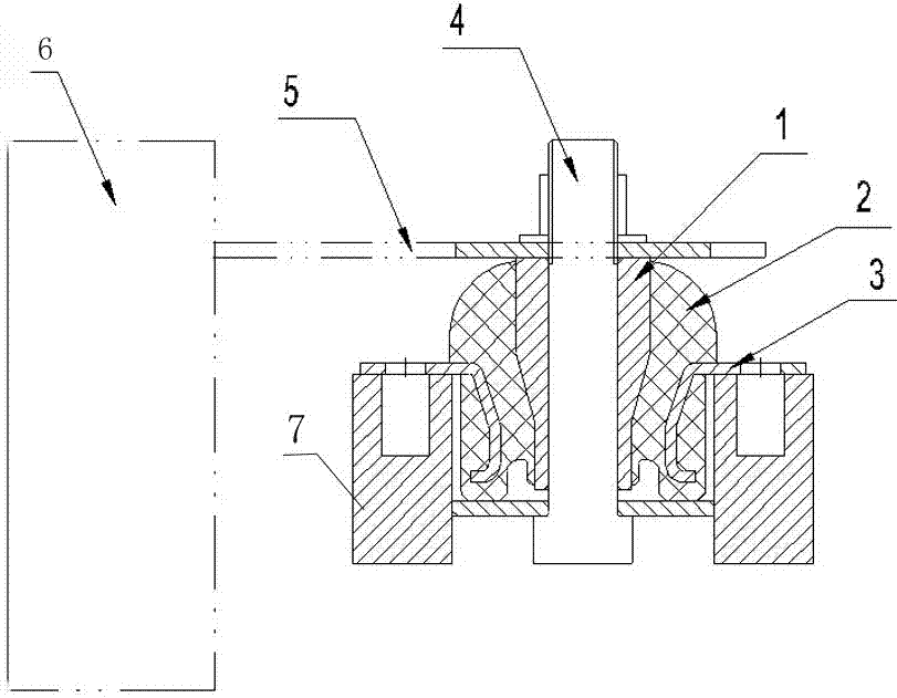 Novel automobile engine rear suspension cushion assembly