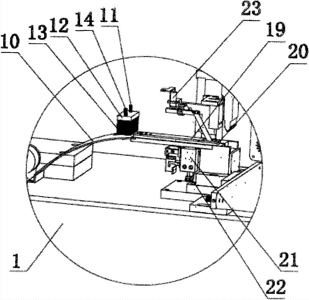 A manipulator sonic zipper cutting machine and cutting method