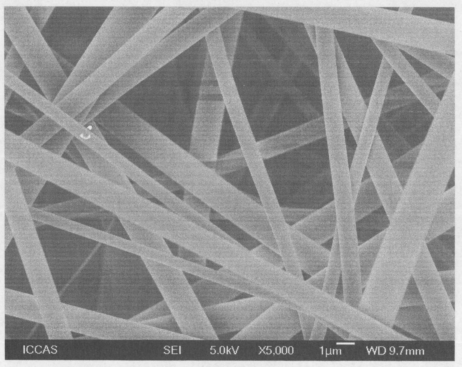 Cellulose base adsorption material used for removing arsenic ions and fluoric ions in water and preparation method thereof