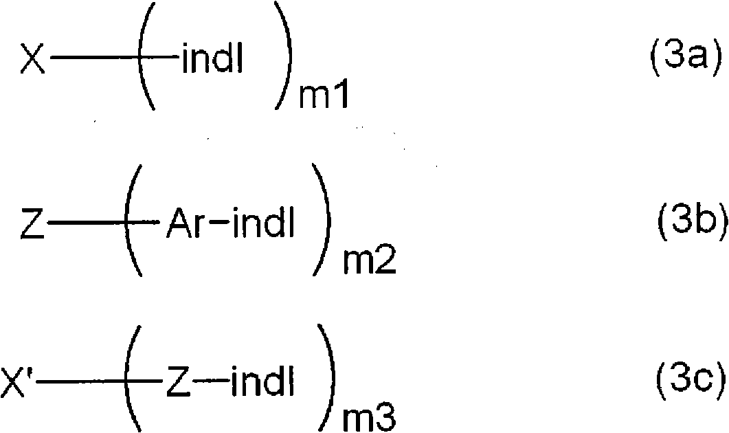 Indole compound-containing composition and light-emitting device using the composition