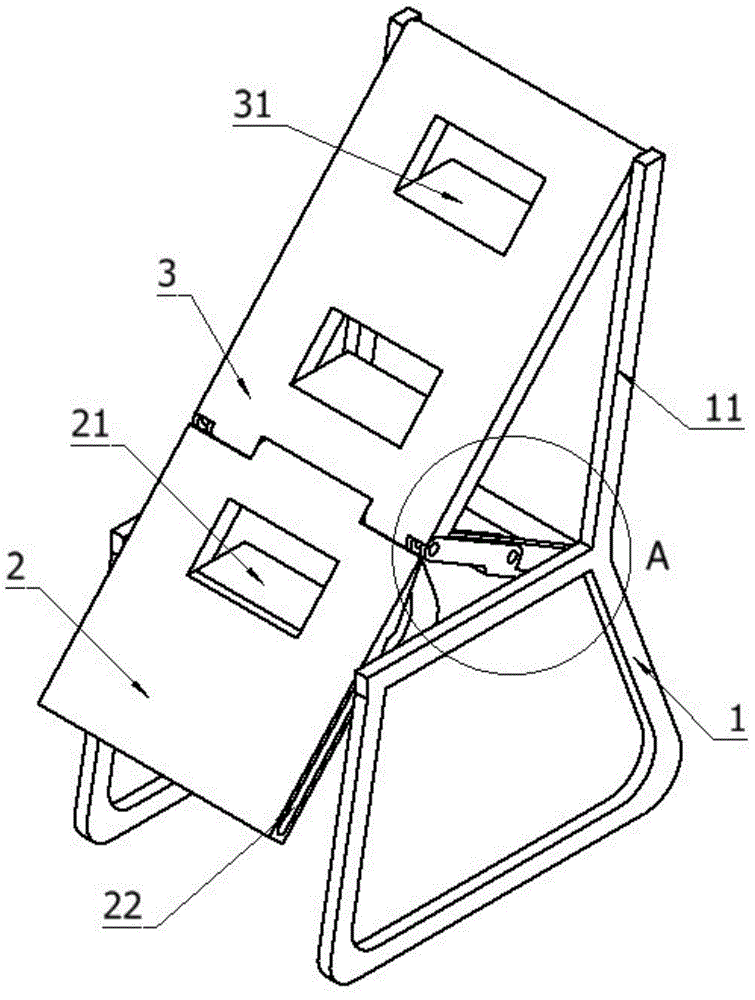 Linear ladder-chair