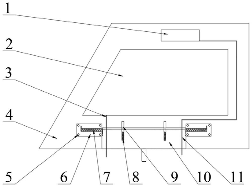 Folding rudder capable of monitoring and optimizing flutter phenomenon