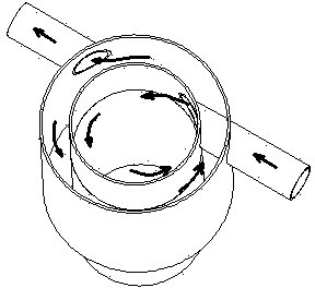 Tube well separator for rainwater tube well